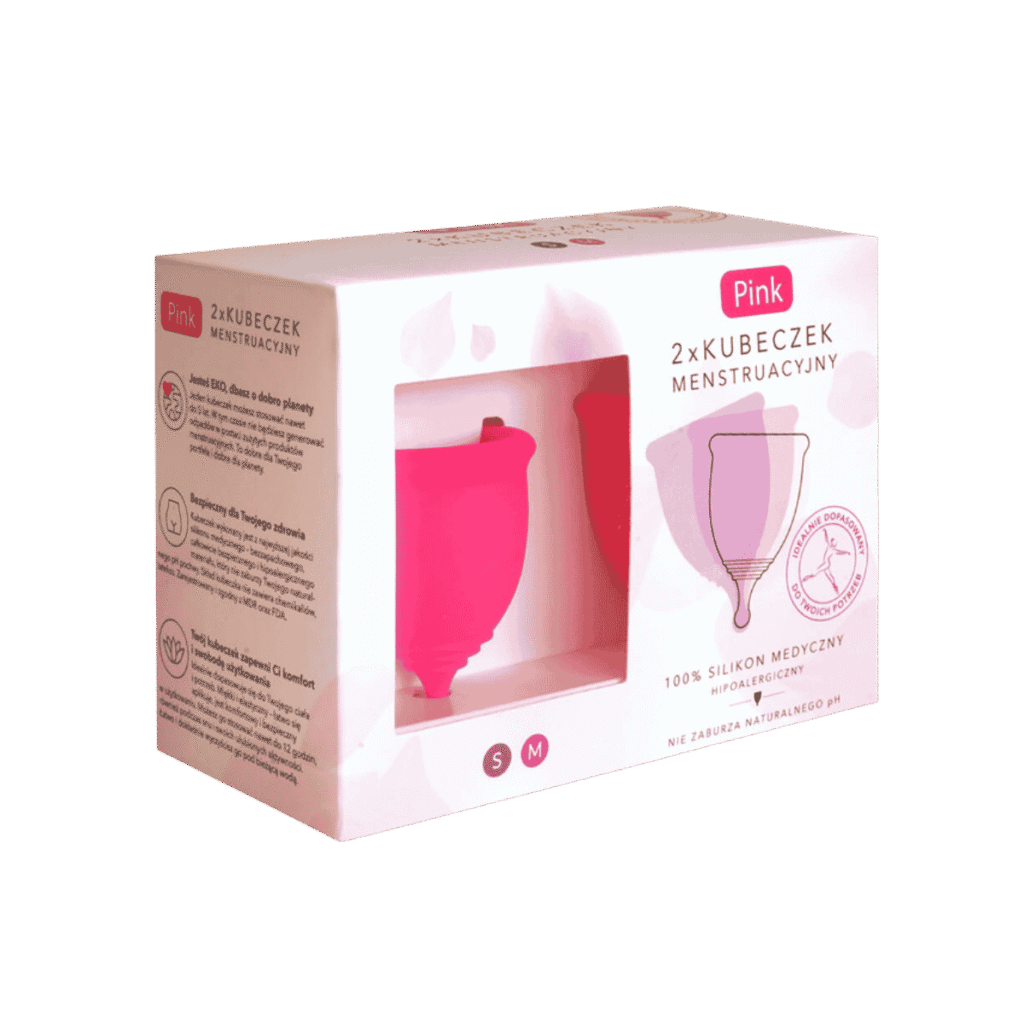 Pink Kubeczek Menstruacyjny DUOPACK