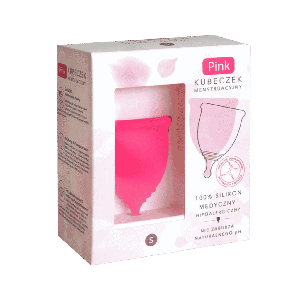 Pink Kubeczek Menstruacyjny rozmiar M