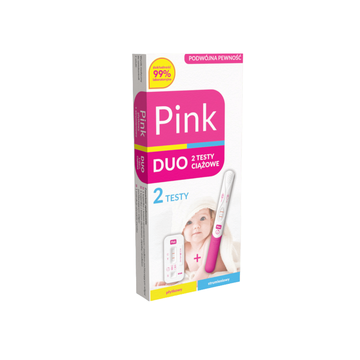 Test Ciążowy DUO Test Ciążowy PINK DUO