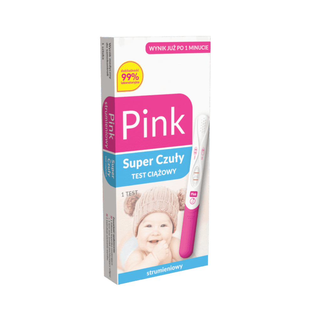 Test Ciążowy Pink Strumieniowy Super Czuły