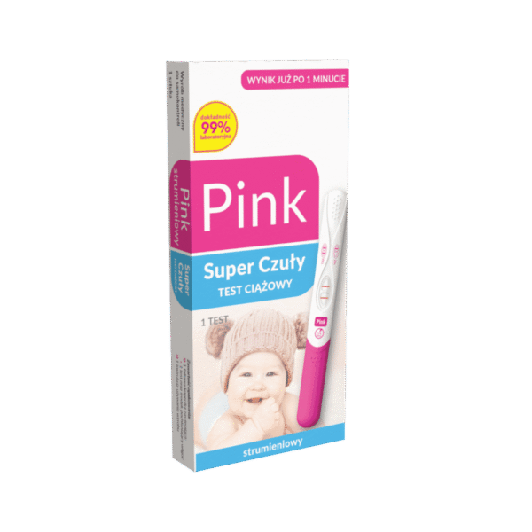 Test Ciążowy Pink Strumieniowy Super Czuły
