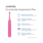 Controly Szczoteczka Supersonic PLUS Różowa - obrazek 2