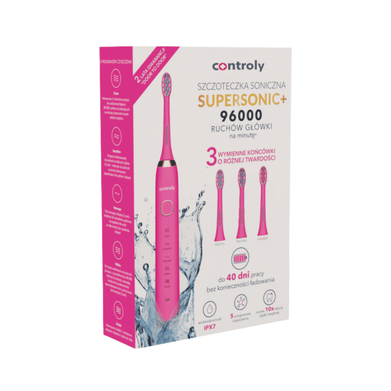 Controly Szczoteczka Supersonic PLUS Różowa